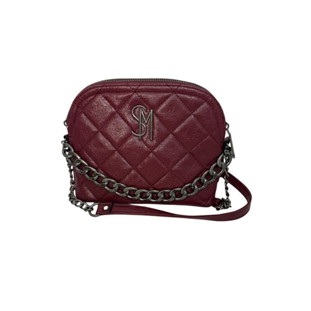 Steve Madden Bloodstone Handbag Maggie Crinkle Crossbody Chain Bag